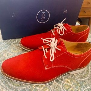 Red Nubuck Wingtips